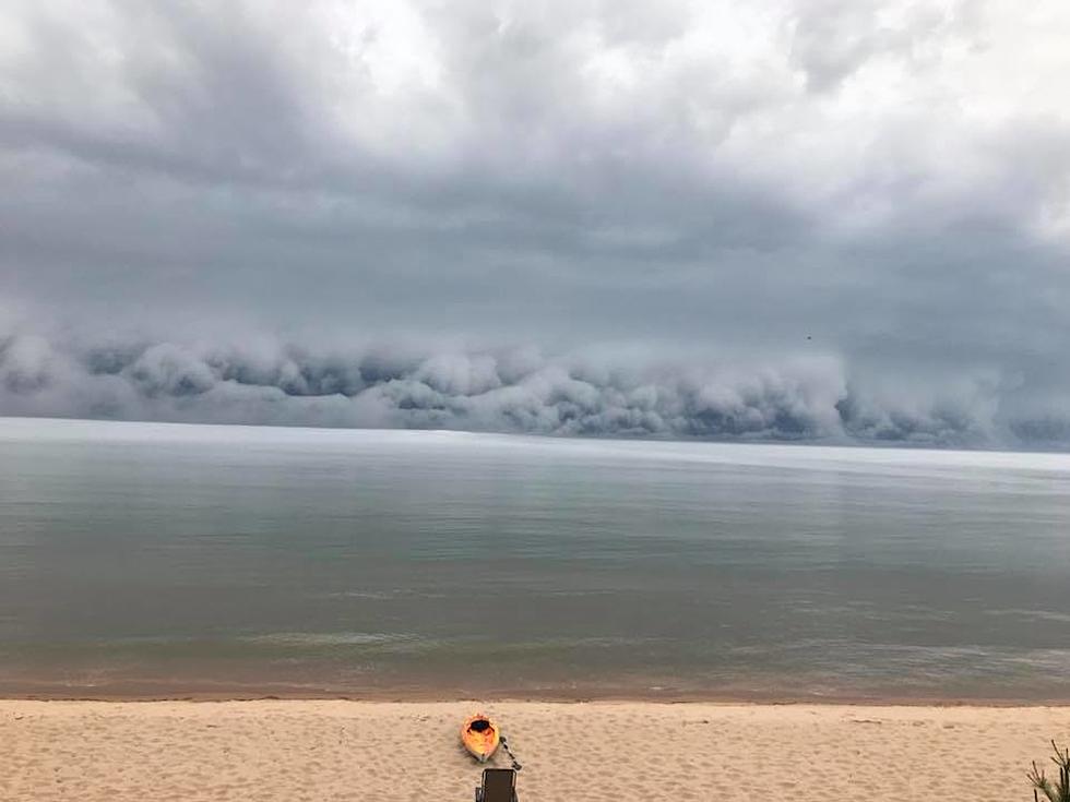 Rolling Cloud Approaches Beach from Lake Superior