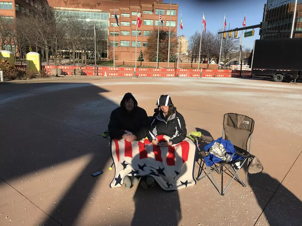 First In Line For President Trump’s Merry Christmas Rally
