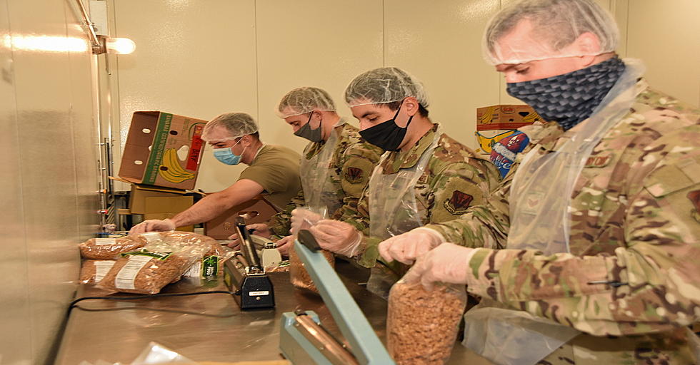 National Guard Troops On Duty At BC Food Bank