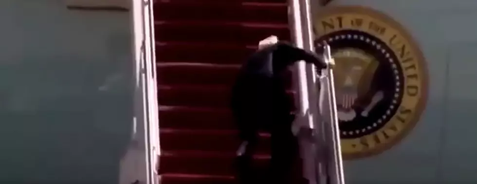 Here Is The Real Reason Biden Fell 3 Times Attempting To Climb Air Force One Steps