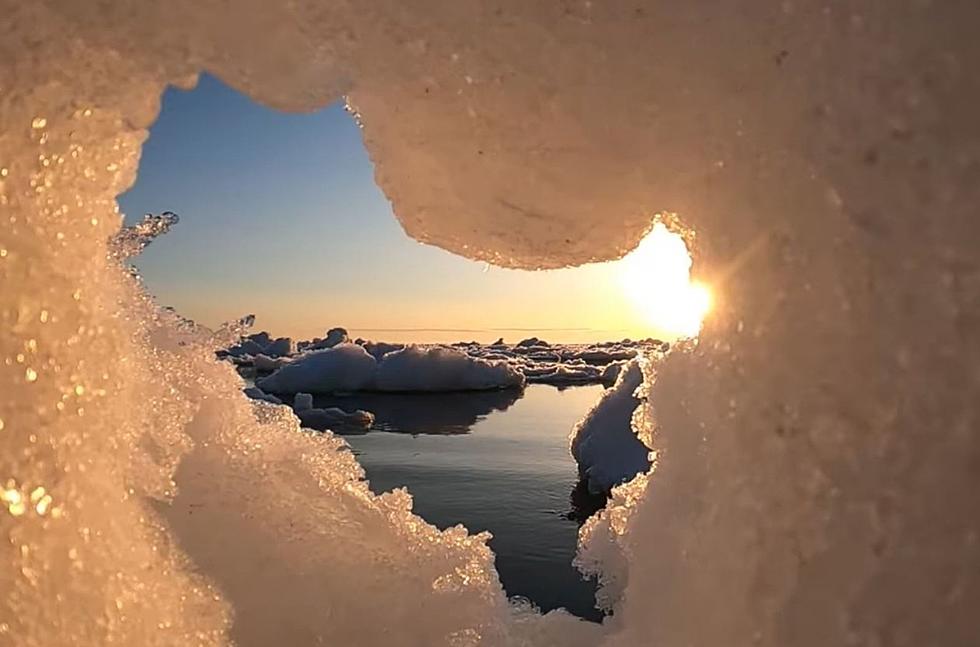 Stunning Videos Show Lake Michigan’s Transition To Spring From Silver Beach in St Joseph