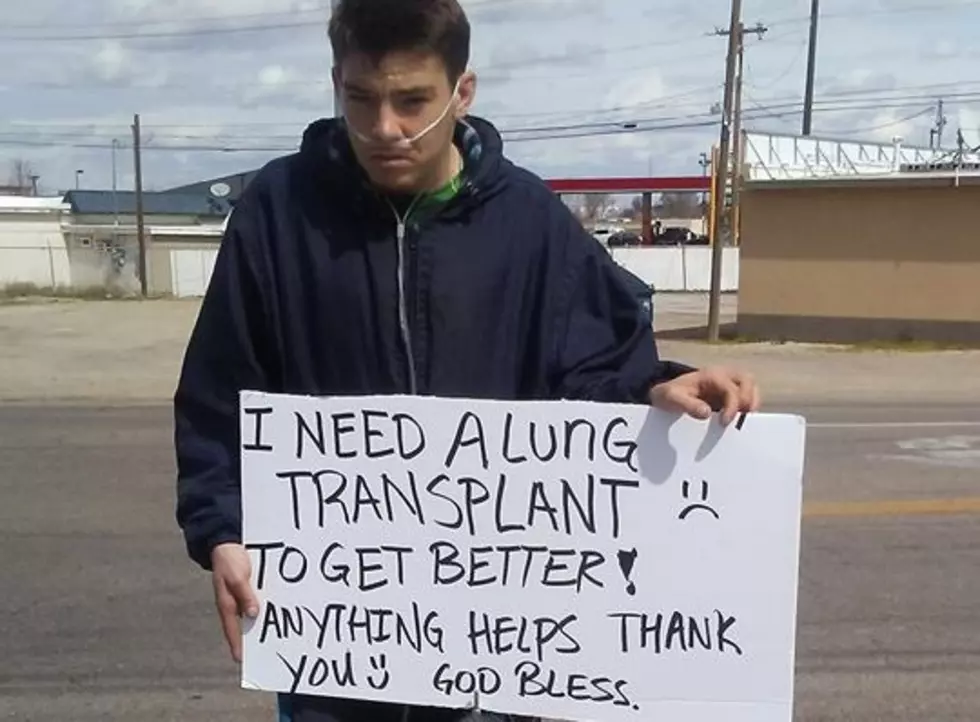 Boy Panhandling On Caldwell Corner For a Lung Not Money Or Food