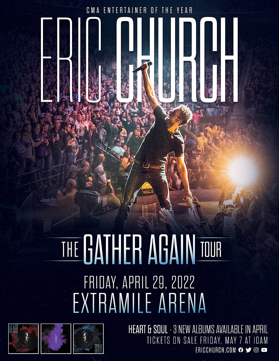 Eric Church Coming Back to ExtraMile Arena!!!!