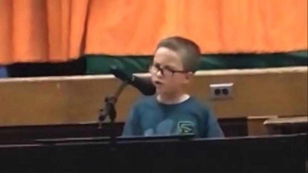 4th Grader Stuns Talent Show With Rendition of "Imagine"