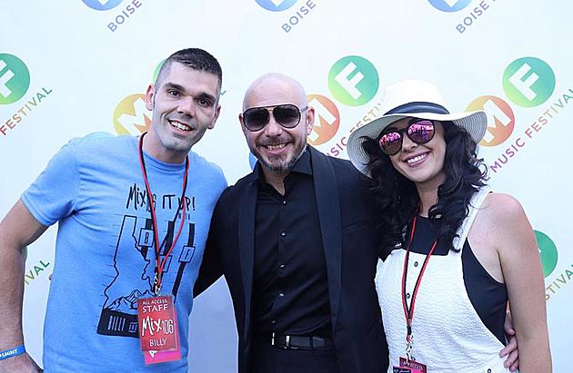 Meeting Mr. Worldwide Pitbull at Boise Music Festival