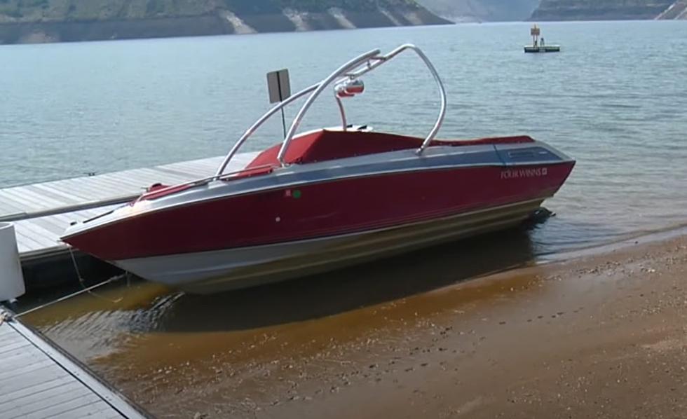 Boats Beached At Lucky Peak Lake Due To Water Levels Dropping