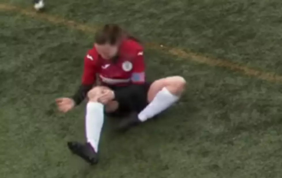 Soccer Player Pounds Dislocated Knee Back Into Place (video)
