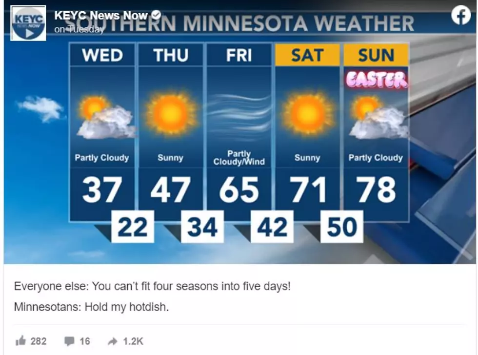 Only In Minnesota Can We Cram 4 Seasons Of Weather Into One Week