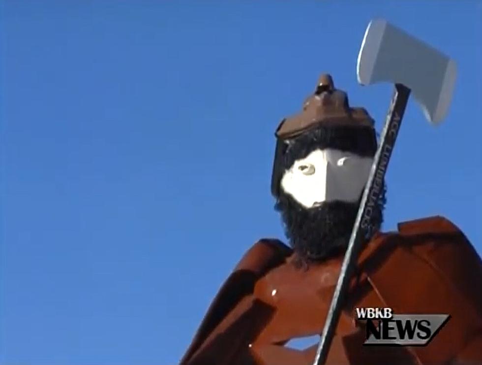 Roadside Attractions: There&#8217;s A Paul Bunyan Made Entirely Of Car Parts In Michigan
