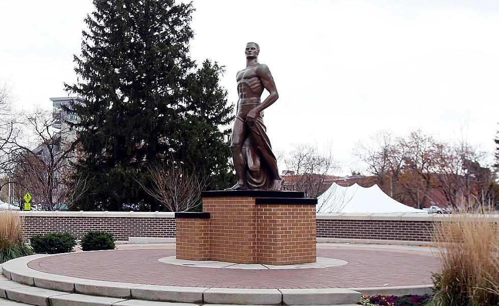 Defend Sparty! Blue “M” Already Found Near Sparty Statue
