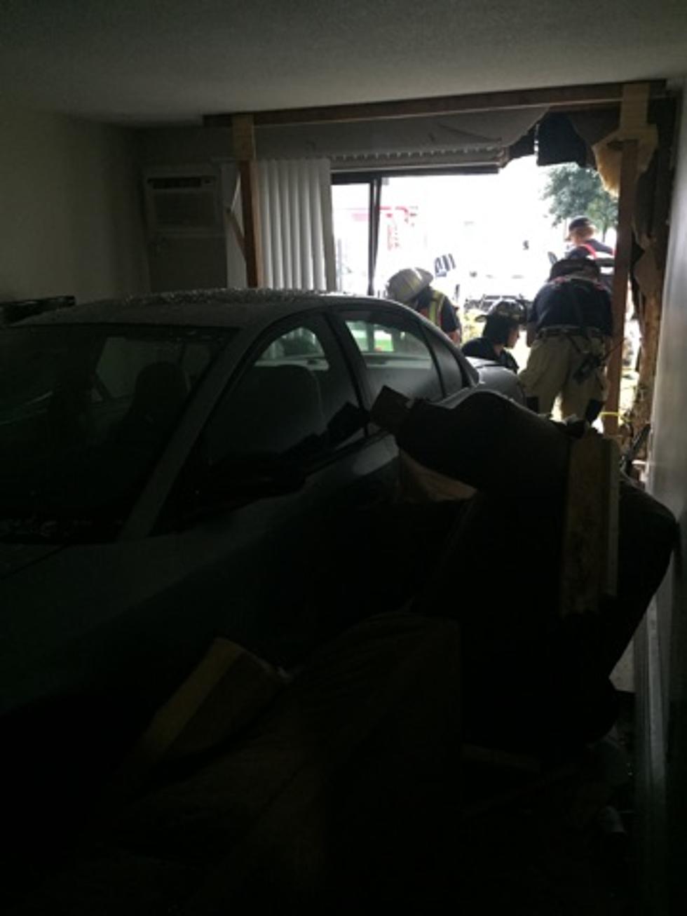 Car Slams into Rochester Apartment, Nearly Hits Baby