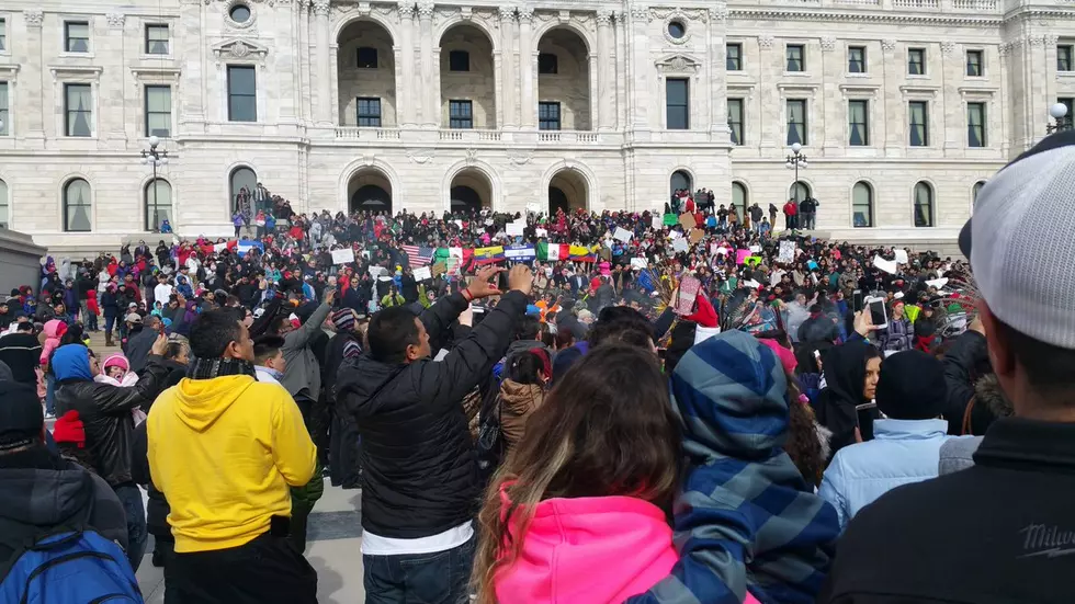 Large Rally at State Capitol for ‘Day Without Immigrants’