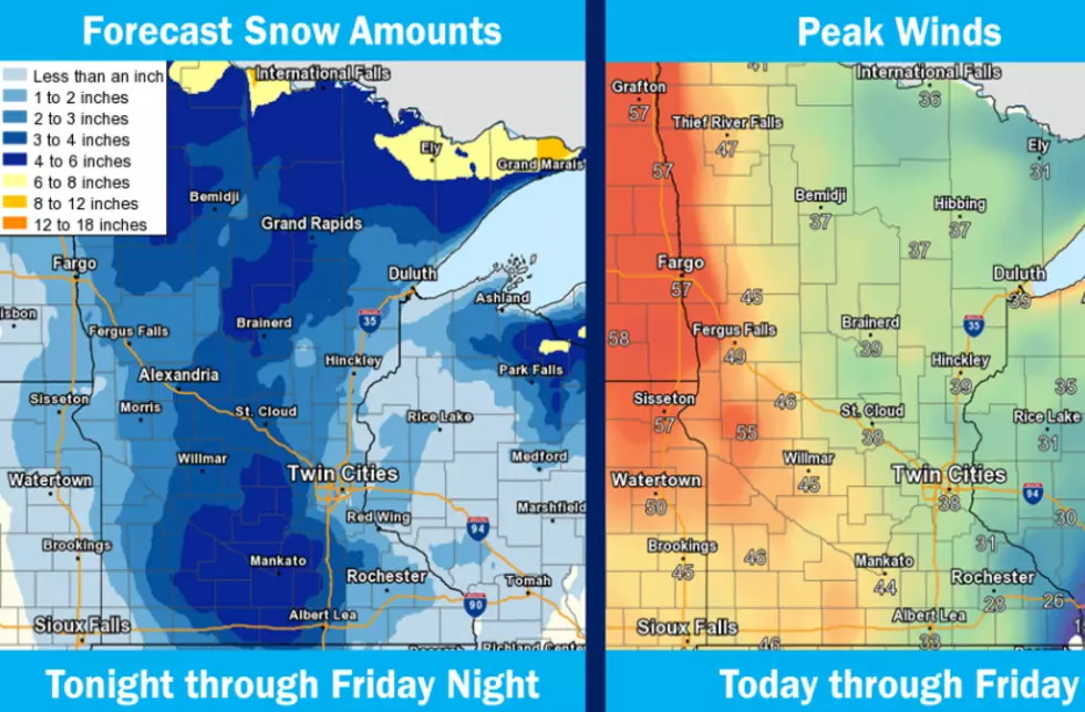 Winter Storm Moving into Minnesota 