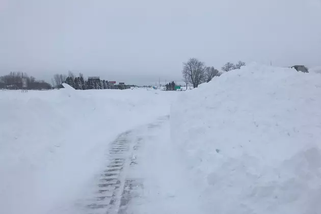 Huge Drifts Continue to Block I-90