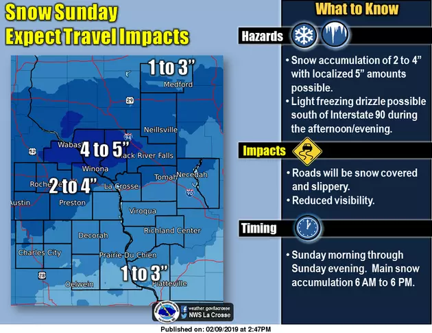 Rochester Area Could See Three Rounds of Snow Starting Sunday