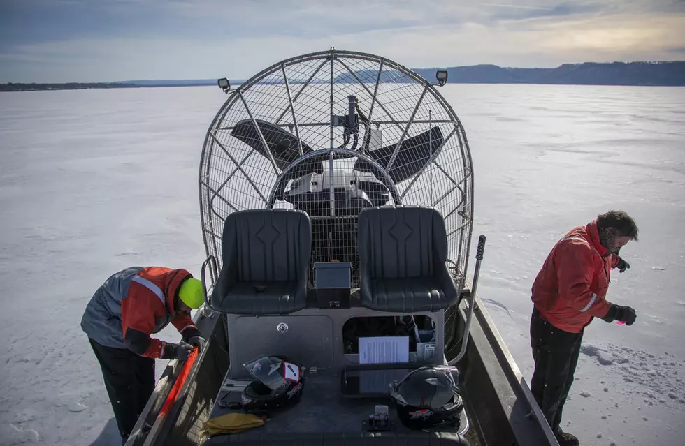 Spring Must Be Near – The Lake Pepin Ice Measurements Have Begun