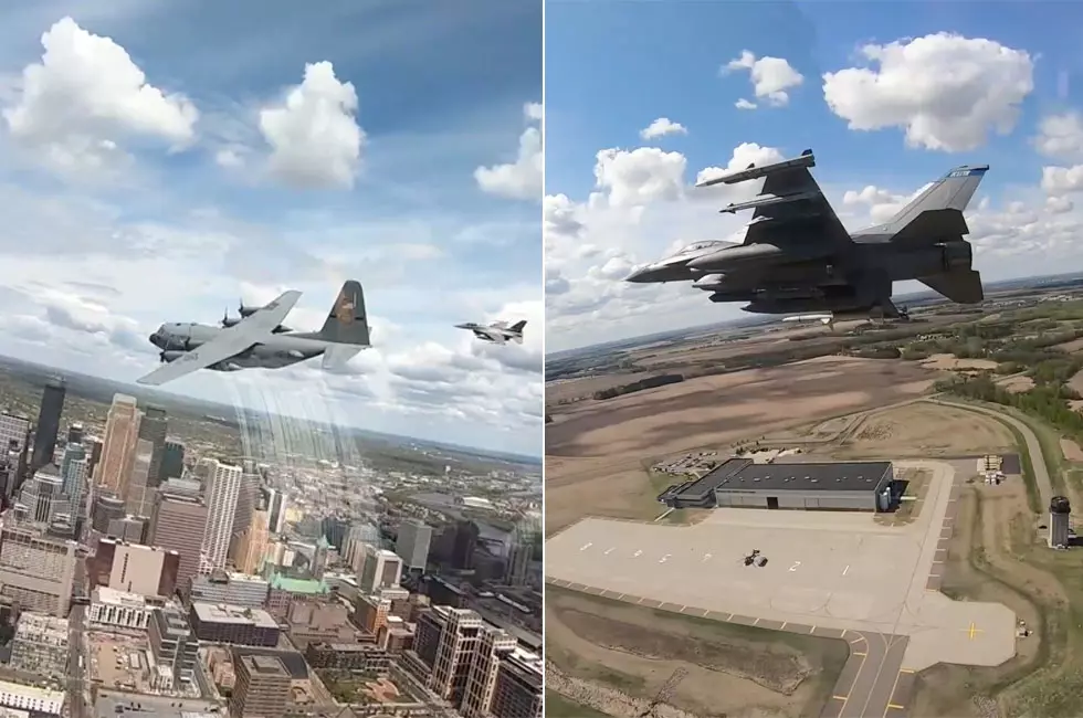 See The Pilots&#8217; Point of View From the Minnesota National Guard Flyovers [Video]