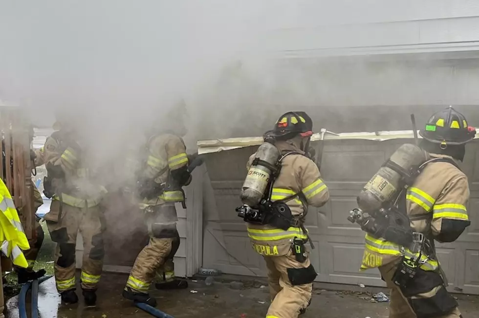 Rochester Firefighters Battle Garage Fire