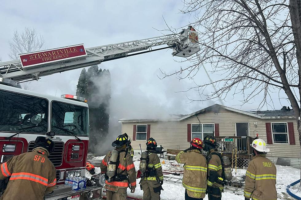 Stewartville Mobile Home Destroyed by Fire