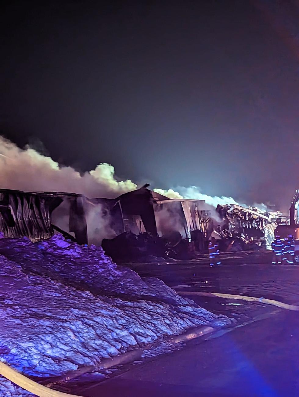 Massive Fire Breaks Out at Minnesota Tractor Dealership