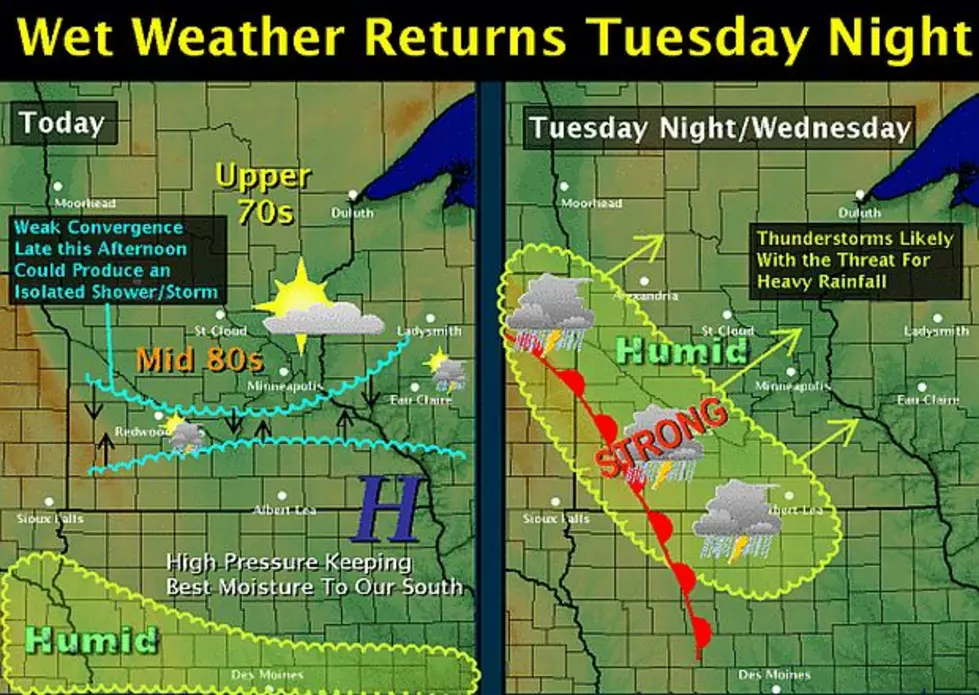 Potential For Heavy Rain Tuesday Night Into Wednesday
