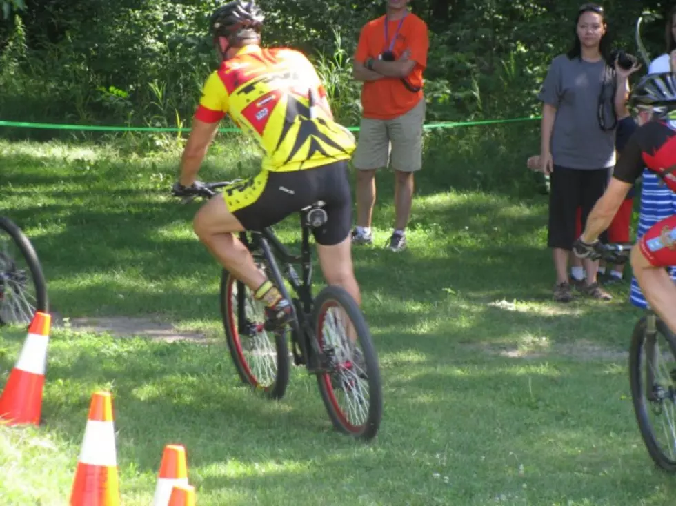 Mountain Bikers Compete in Can-Am Police-Fire Race