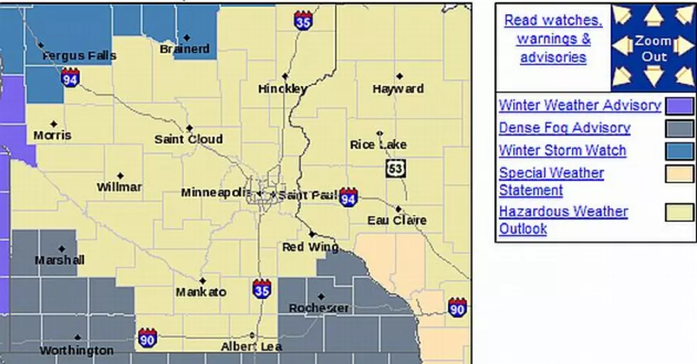 UPDATE: Winter Storm Watch Cancelled for Central Minnesota