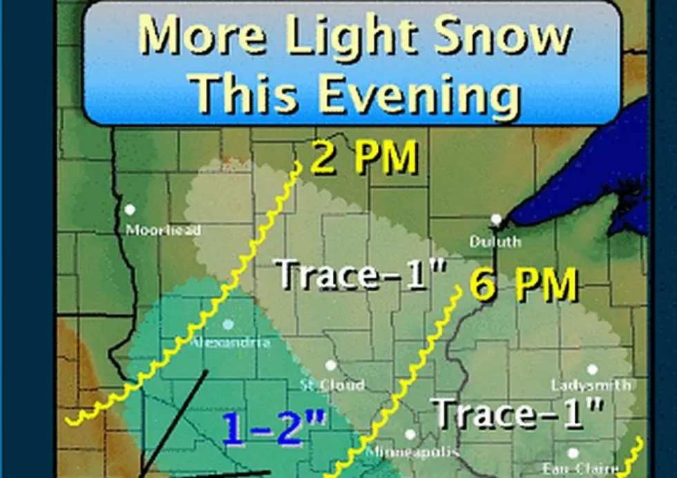 2&#8243; of Snow Falls in St. Cloud on Friday