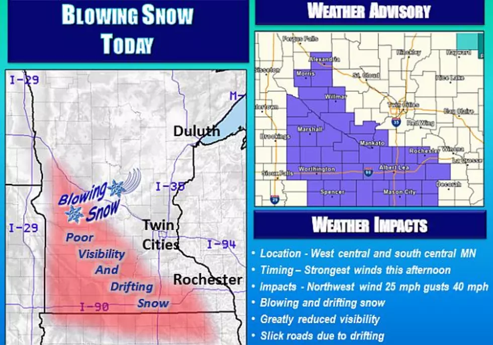 Winter Weather Advisory In Western Minnesota