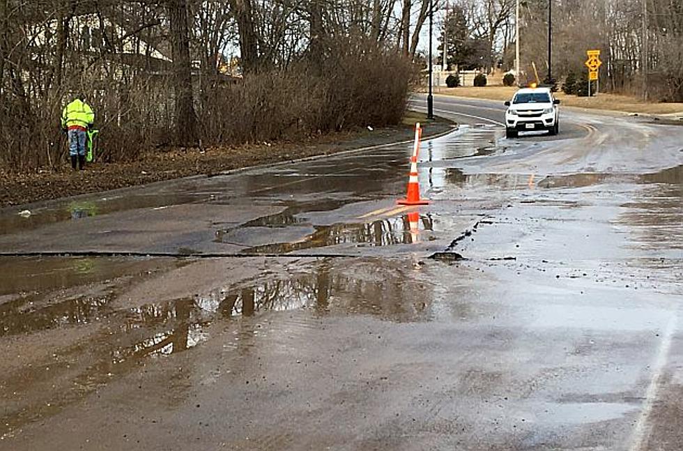 Police Shut Down Road Due to Flooding From Broken Sewage Pipe