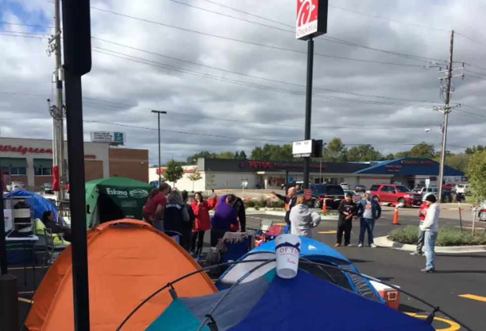 Dozens Camping Out for Opening of St. Cloud Chick-Fil-A