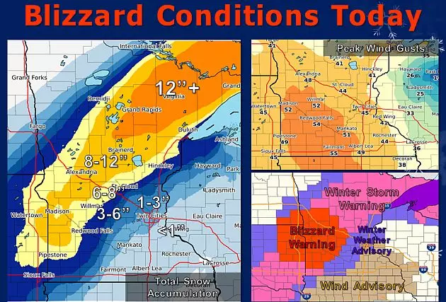 Update: Stearns County Added To Blizzard Warning For Friday