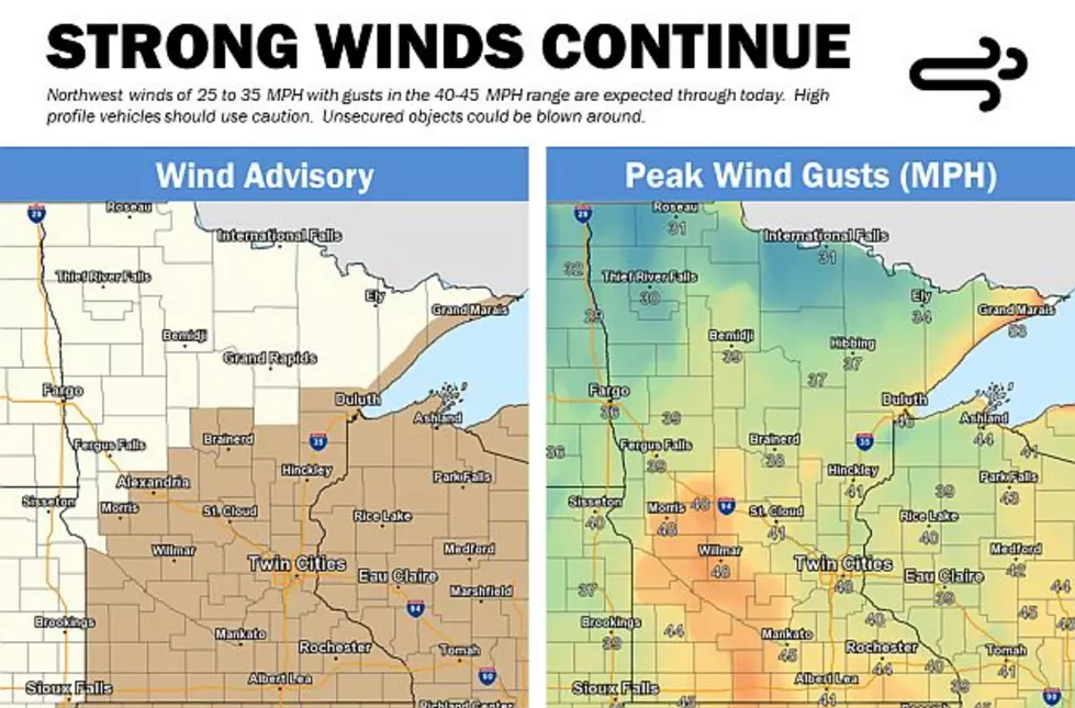 Update: Wind Advisory Continues Tuesday