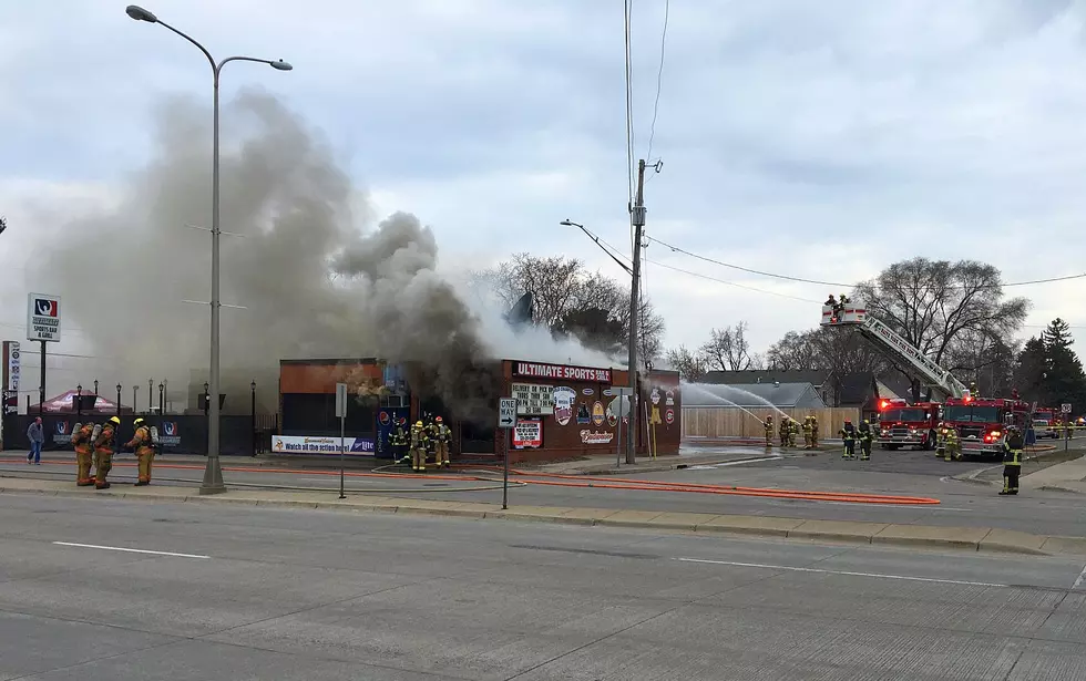 Fire Crews Battling Blaze at Ultimate Sports Bar