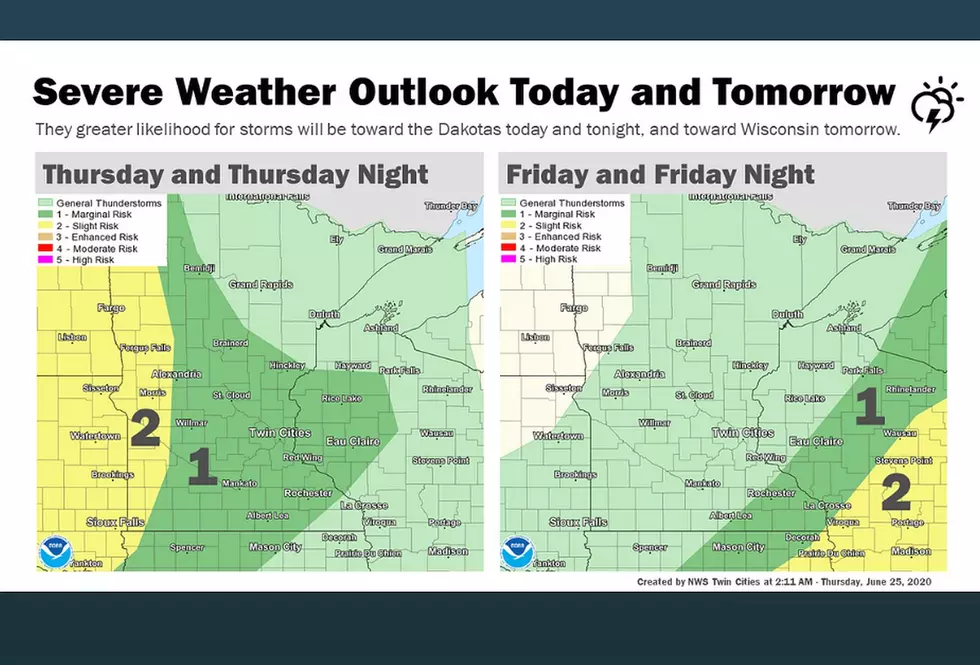 Storms Possible Thursday and Friday