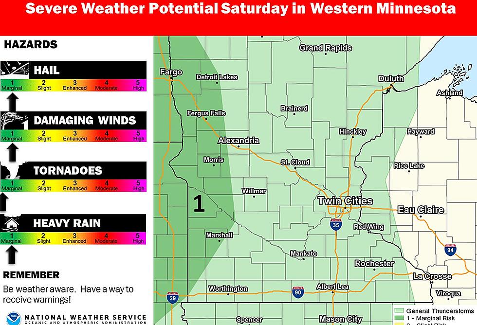 Western Minnesota Could See Storms Saturday Night