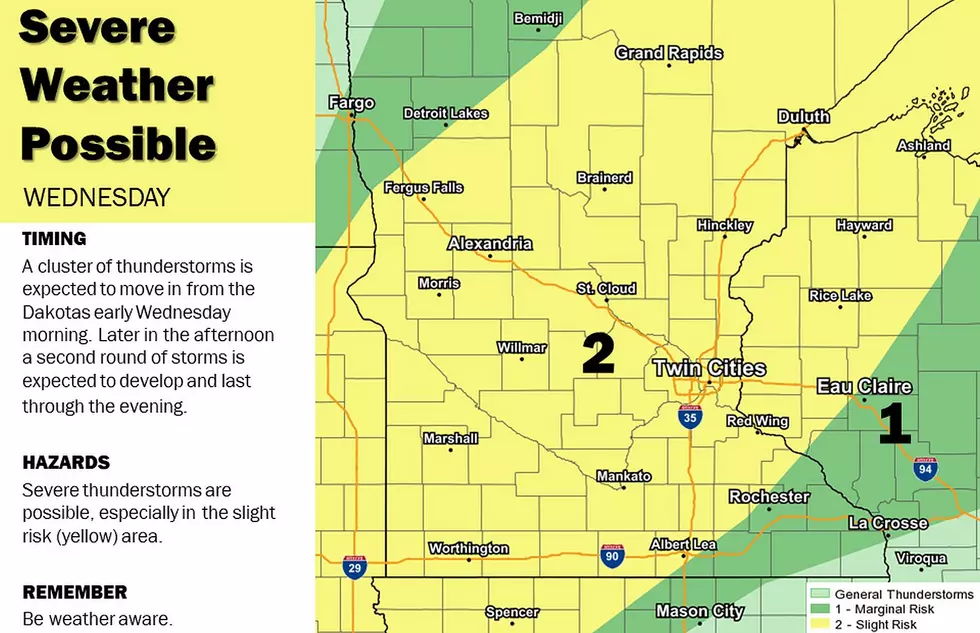Strong Storms Possible Again on Wednesday