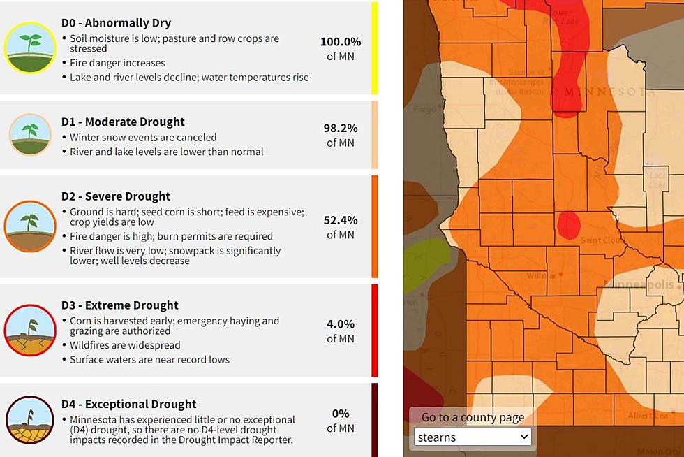 Western Stearns County Upgraded to Extreme Drought Conditions