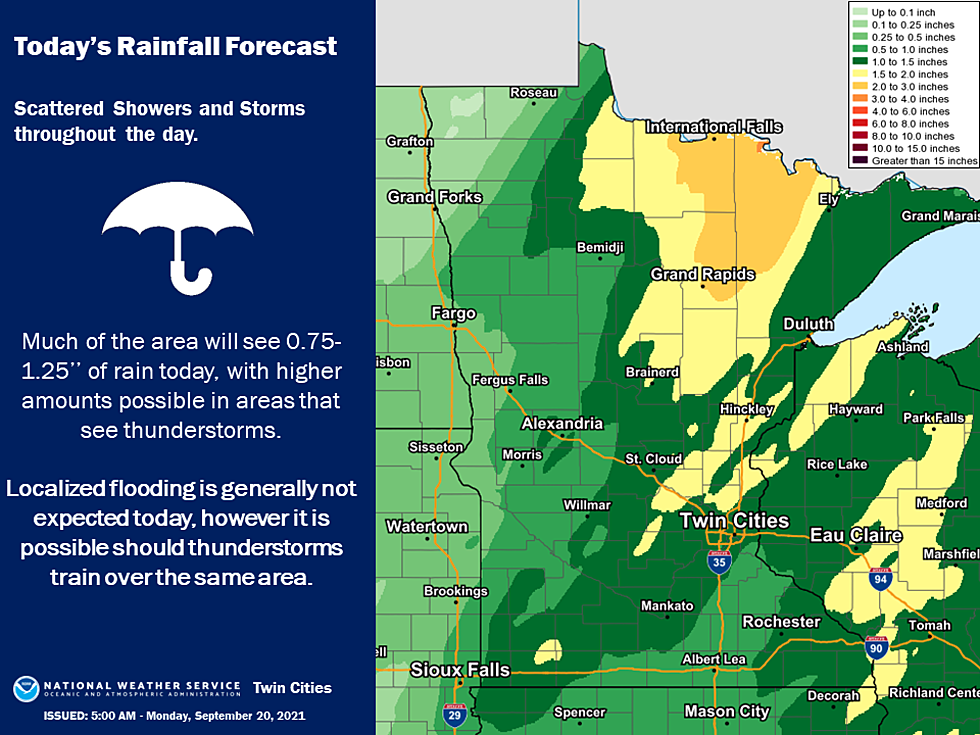 Widespread Significant Rain Expected Monday