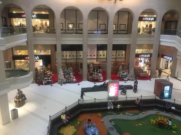 A Suburban Mall Has Christmas Decorations Up On September 8.