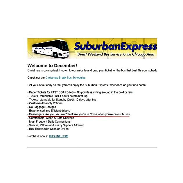 Suburban Bus Company Issues Apology For Racist Ad