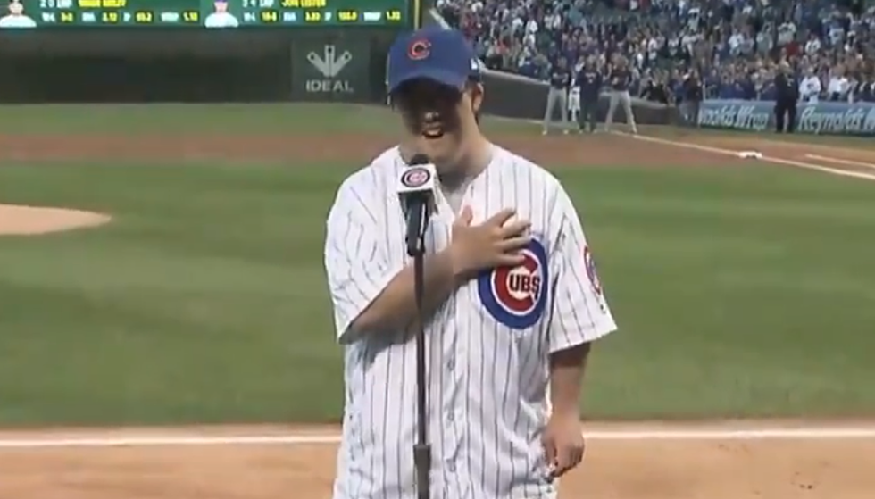 Special Olympic Athlete Singing National Anthem Will Give You Goosebumps