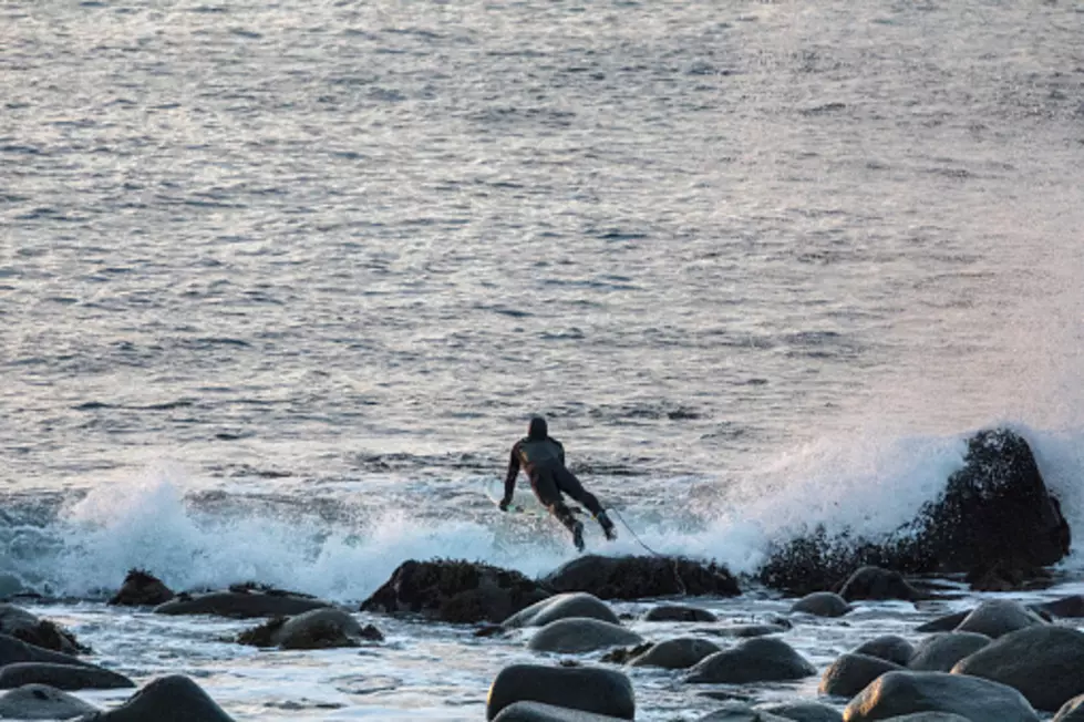 Frigid Lake Michigan Becomes Surfer’s Paradise