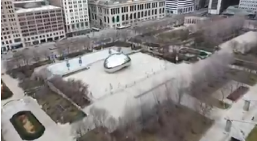 Check Out This Eerie Drone Footage Of An Empty Chicago
