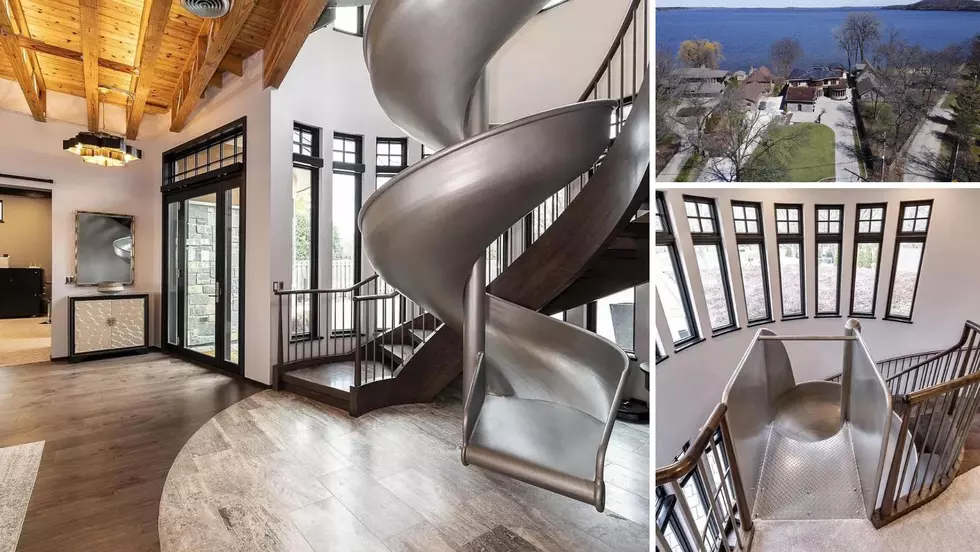 Gorgeous $4M Wisconsin Mansion Comes Replete With Spiral Slide If You Don’t Want To Take The Stairs