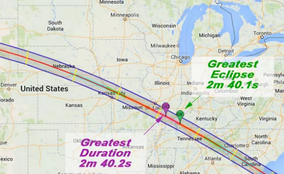 Solar Eclipse Map 2017