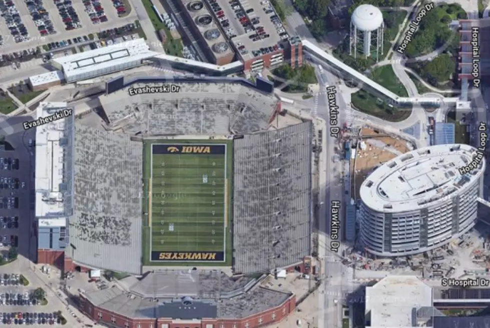 Water Tower Next To Kinnick Stadium Finally Going To The Hawks