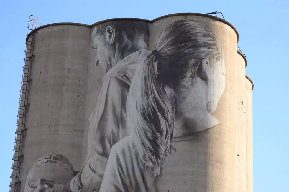 Iowa Silo Makes Beautiful Canvas for Mural Artist [PHOTOS]