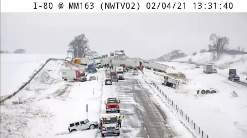 Multi-Vehicle Crash Shuts Down I-80 Near Newton [VIDEO]