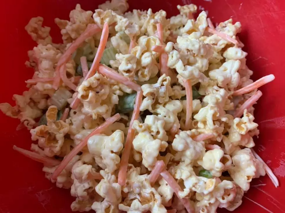 Brain & Courtlin Tried That Viral Popcorn Salad [PHOTO]